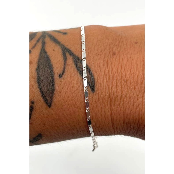 8" MWS Mark Wasserman Samara Italy 925 Silver Bracelet - Picture 1 of 9